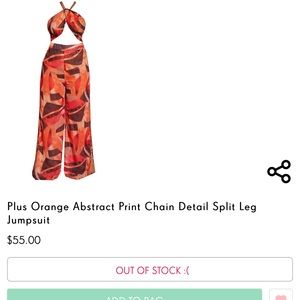 Multi print open back jumpsuit